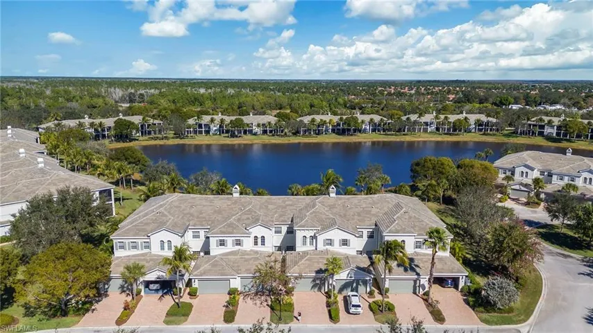 Aerial view of a large body of water