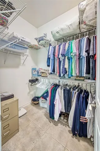 View of spacious closet