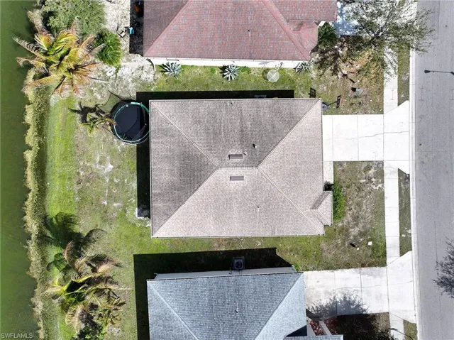 View from above of property