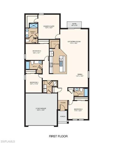 Structural options include: 3 car garage