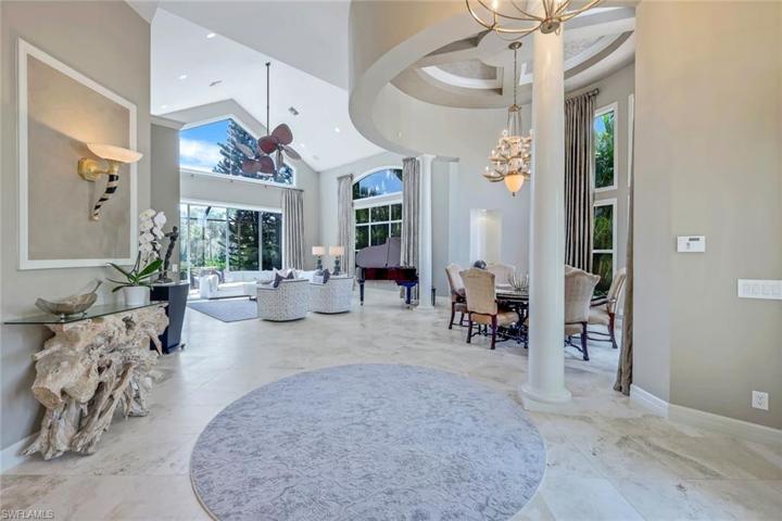 View of formal living/dining from foyer area.