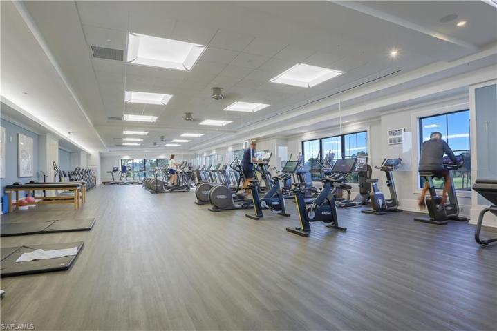 State of the art fitness center is included with country club membership.