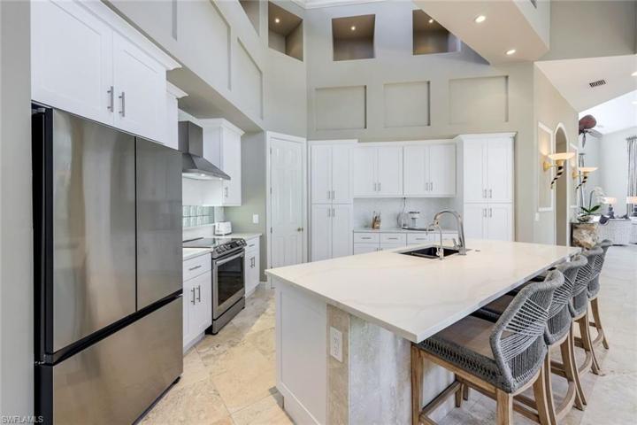 Open and modern.  You will LOVE this kitchen!