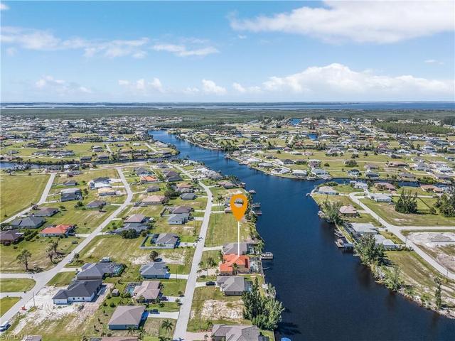 Looking west.  Widest canal in Cape Coral.