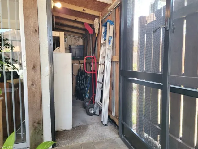 View of storage area