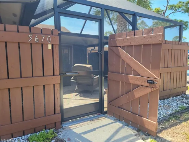 View of entrance to property