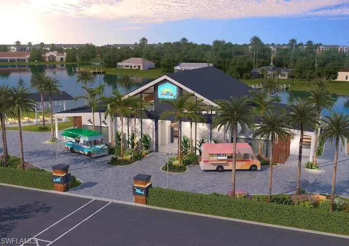 Slip Away Food Truck park and boat slips across the street