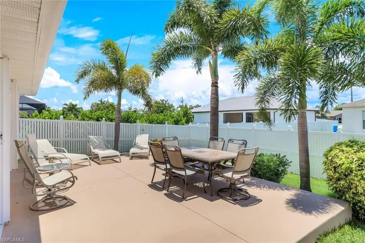 Patio Overlooking Fenced Yard