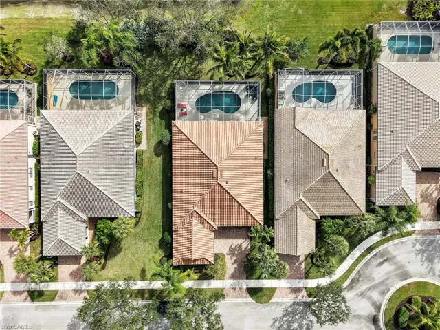 Bird's eye view of a pool