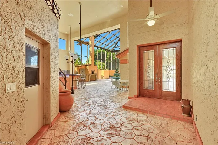 Second Set of Leaded Glass Entry Doors, Garage door to the Left