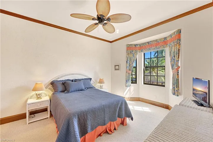 Shown with a Queen Bed- Can Accommodate a King Size Set