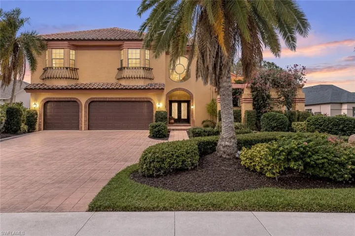 Front Elevation- 4 Bedroom, 6 Bath, 3 Car Garage, Pool, Spa & Golf Course View (Bobcat #9)