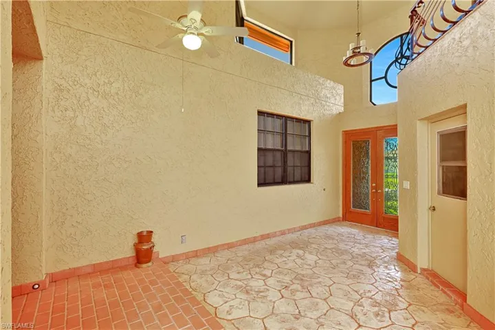 Entry Area Showing Outside Double Leaded Entry Doors