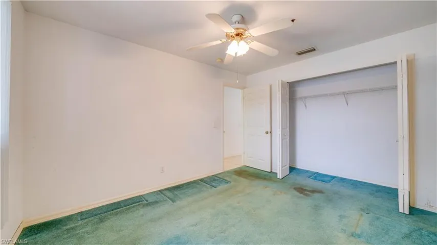 Bedroom #1 with large closet.