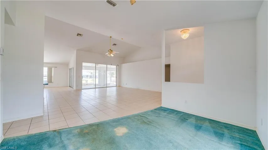 View from dining area. Great space for a home office is you don't want two dining areas.