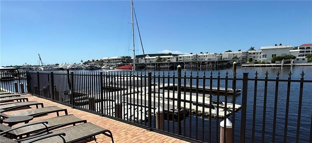 Pool deck overlooking Naples Bay
