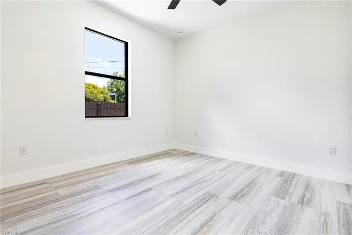 Large and Bright with recessed lights,ceiling fan with remote and pre wired for Cable and TV.