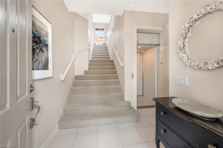 Front Entryway with Private Elevator
