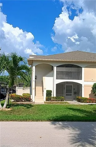 View of front of property with stucco siding