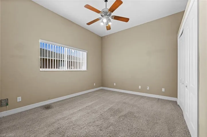 Bedroom number three; with double door closets. Yes!