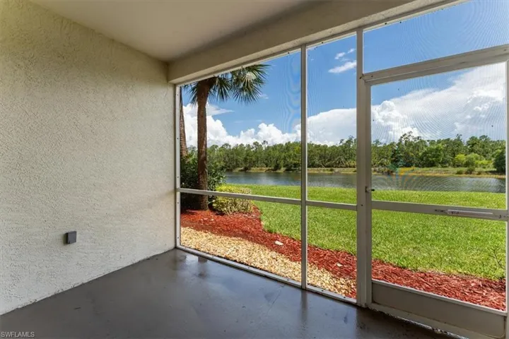 Lanai with beautiful lake view
