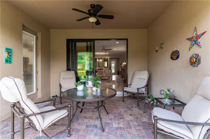 Fully Protected Lanai Area For Dry, Shaded Outdoor Dining Or Seating