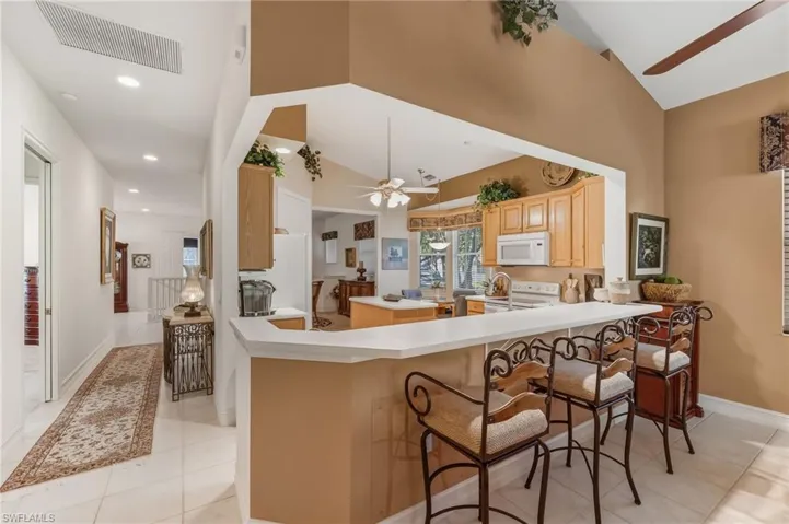 Extended breakfast bar