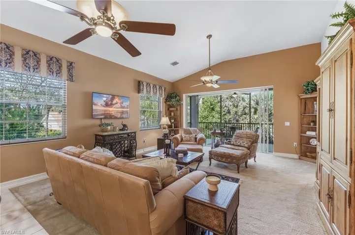 Open living area with view to lanai
