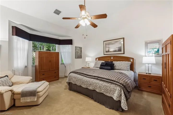 Primary bedroom with King bed
