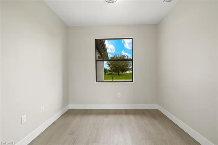 Empty room featuring light hardwood / wood-style floors