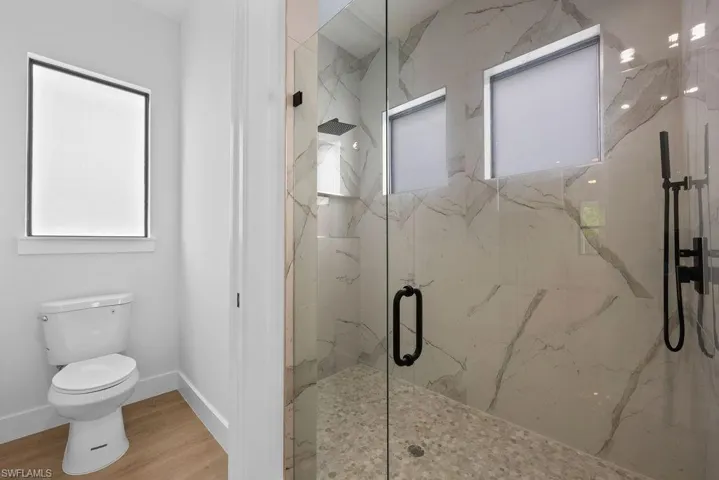 Master shower