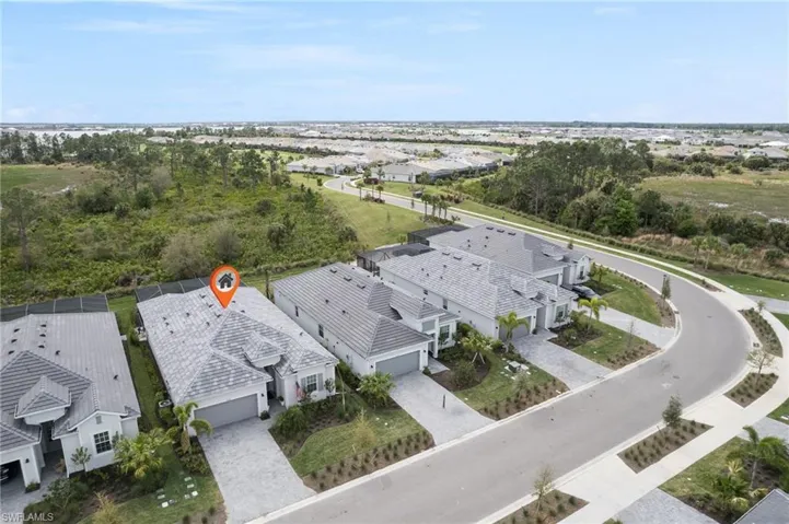 Birds eye view of property