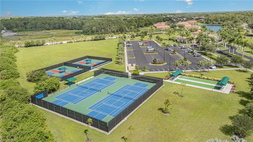 Tennis, Pickleball, & Bocce Ball courts for fun, exercise, and socializing