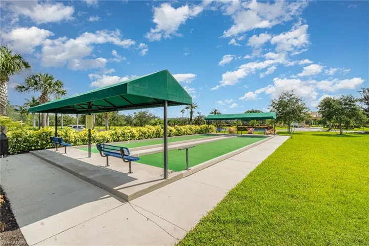 Sit in the shade enjoying the impressive landscaping, or join in on the game