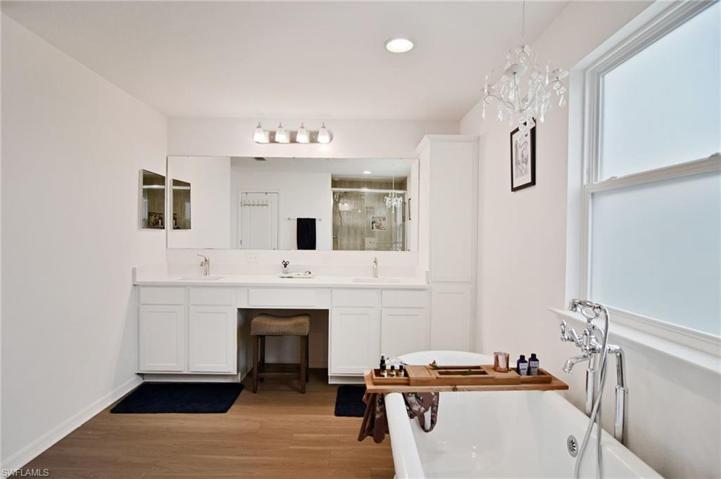 Master bathroom with new vanity.