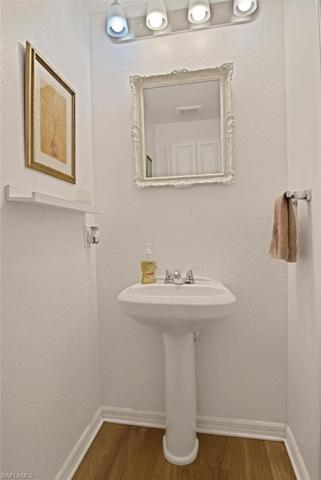 Half bath downstairs.