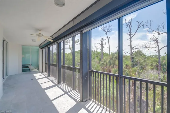 Opposite View of  Balcony sunroom with New Drain.