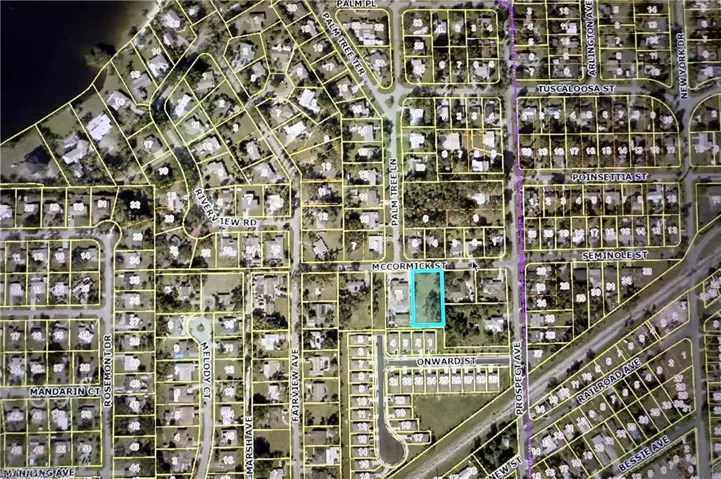 Aerial overview of property's location