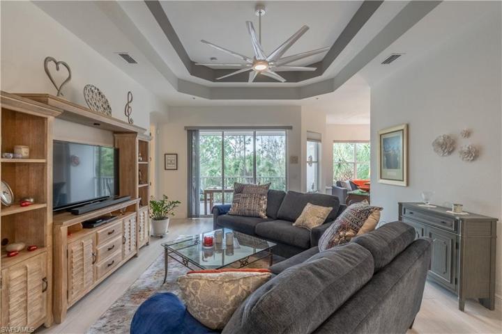 Large living room with fashion ceiling fan