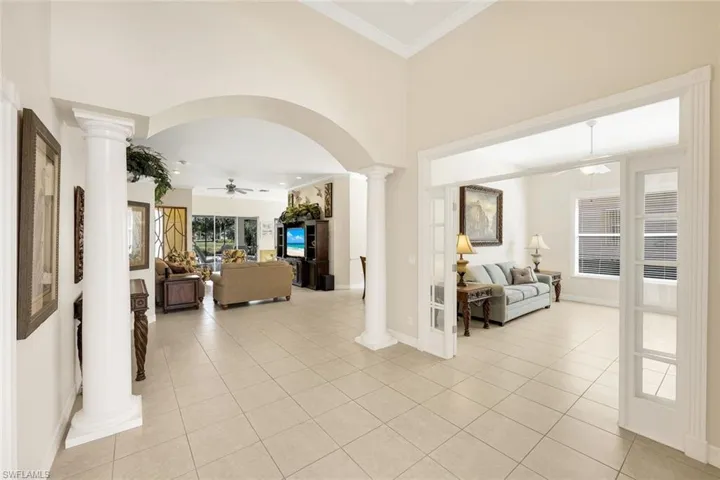 Foyer next to the den