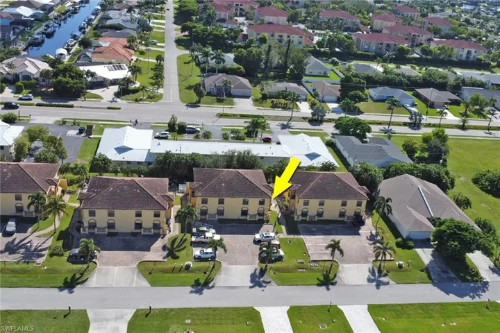 Aerial view of the condo the building