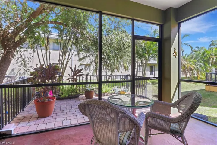 View of screened in patio