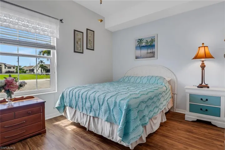 Bedroom featuring vinyl floors