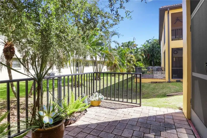 View of the outdoor patio area