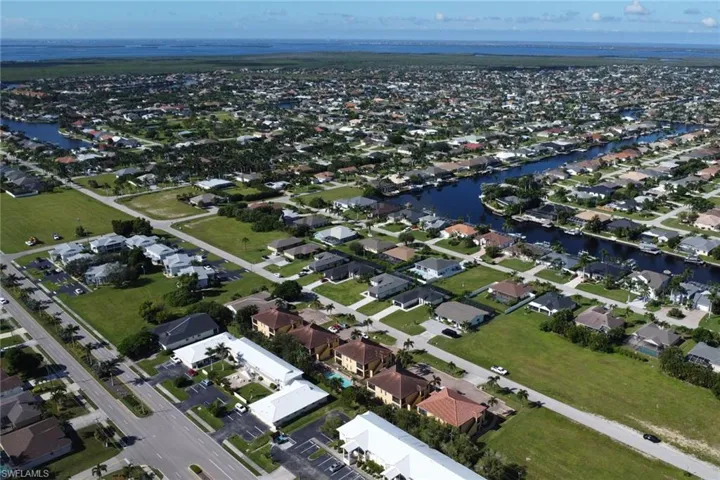 Aerial view of property