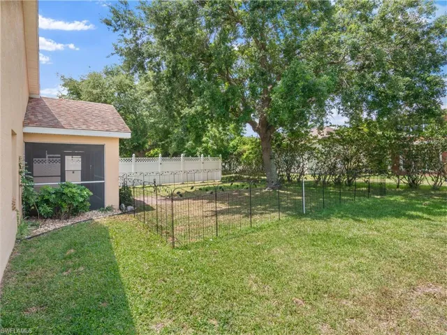 Side View Back Yard