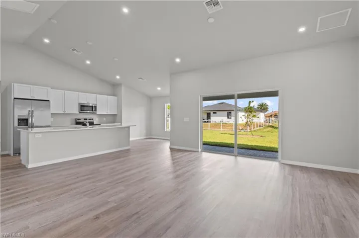 open concept living space
