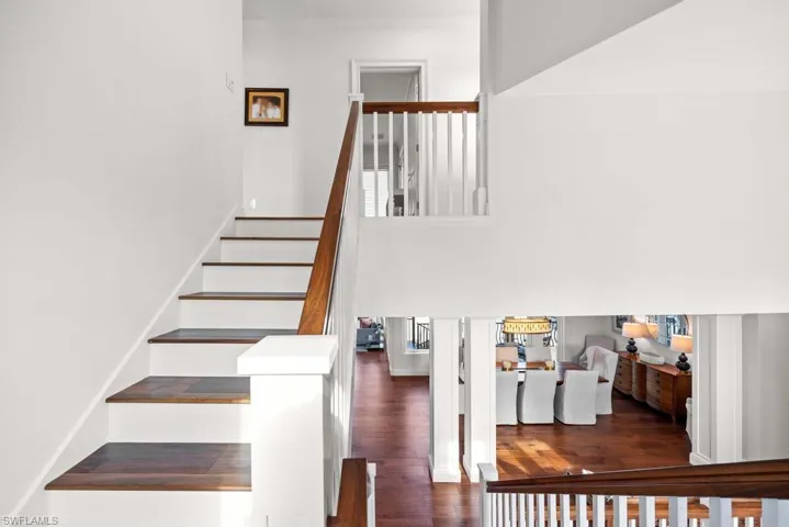 Stairs with wood-type flooring