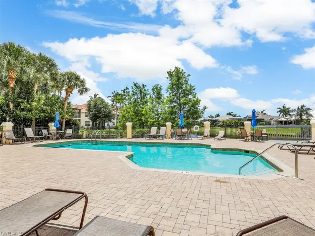 View of pool with a patio area