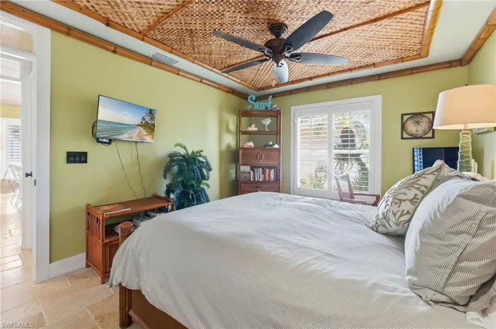 Secondary Bedroom with Bamboo Ceilings